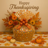 Thanksgiving Gift Basket Hand Crafted with Chocolates, Cookies, Snacks & Candy. Perfect for Hostess, Family, Employee or Client Gift (Executive