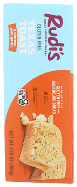 Rudis Bakery 3 Cheese Garlic Texas Toast, 13.8 OZ
