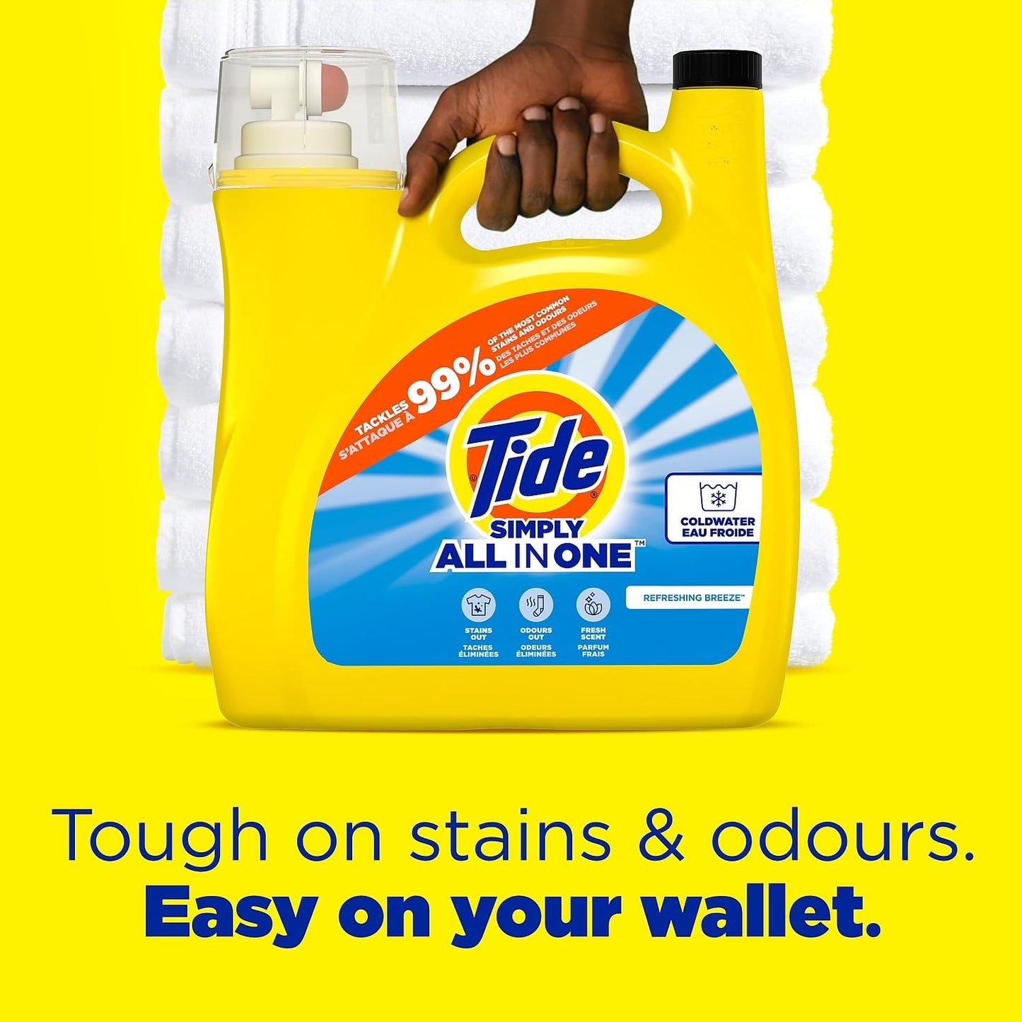 Procter & Gamble, 89131 Simply Clean & Fresh Laundry Detergent, Liquid, Breeze Scent, 138 Ounce - Quantity 2