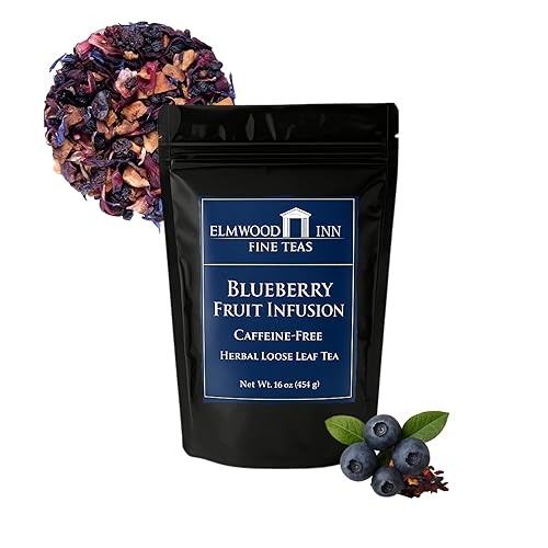 Elmwood Inn Fine Teas Blueberry Caffeine-free Fruit Infusion, 16-Ounce Pouches