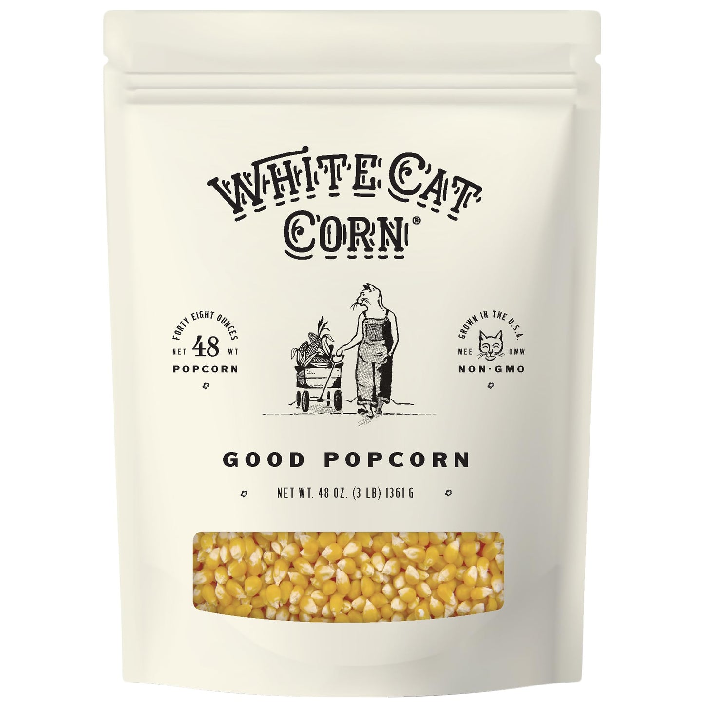White Cat Corn 48oz Bag