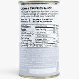 Cream & Black Truffle Sauce 6.4oz, Italian for Pasta, Pizza, Meat & Fish