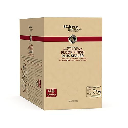 SC Johnson Professional Ready-To-Use Multi-Surface Floor Finish Plus Sealer 5 Gallon, Pack of 1