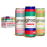 ginsa Sparkling Ginseng Energy Drink with Korean Red Ginseng | Natural Energy Booster | Non-GMO, Supports Focus & Clarity with Pure Ginseng Root, No
