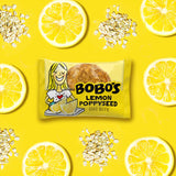 Bobo's Lemon Poppyseed Oat Bites, Simple Ingredients, Whole Grain Oats, Plant Based, Non-GMO, Gluten Free Breakfast Bars, Healthy Snacks for Adults
