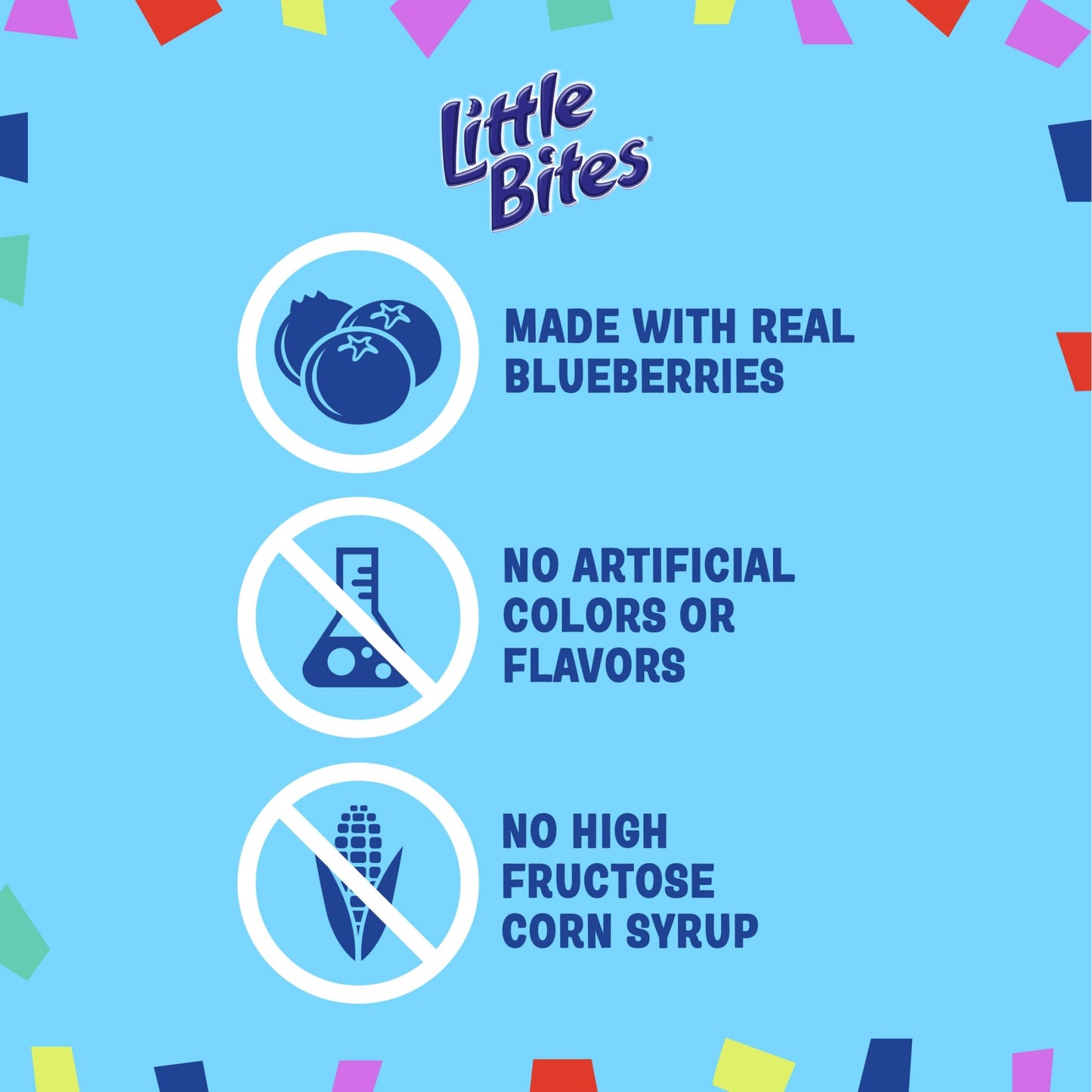 Little Bites Blueberry Muffins, 5 individual packs, (1.5 oz each), Real Blueberries Mini Muffins, 7.5 oz Multipack
