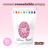M&M’S WORLD Peanut Pink Chocolate Candy - 2lbs of Bulk Candy in Resealable Pack for Candy Buffet,Birthday Parties,Theme Meetings,Candy Bar,Sweet Stuff