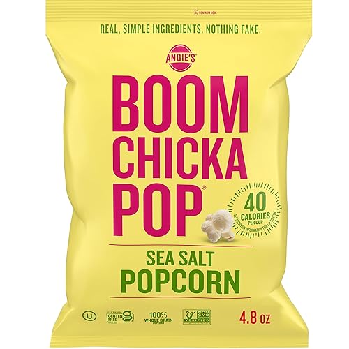 ANGIES BOOMCHICKAPOP Sea Salt Popcorn, 4.8 oz