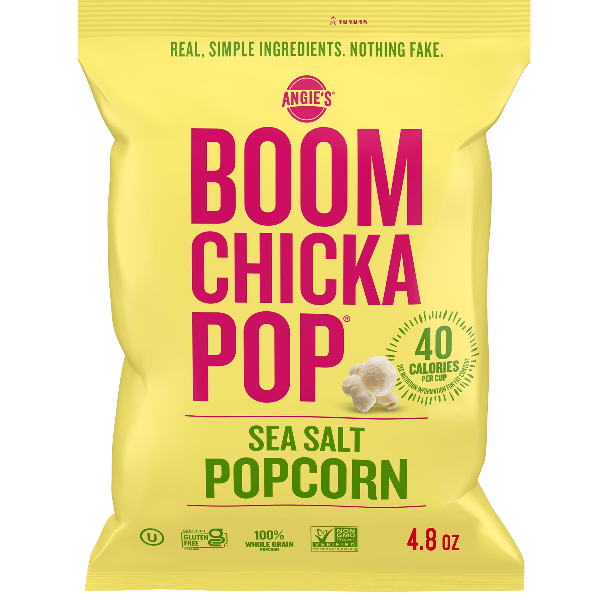 ANGIES BOOMCHICKAPOP Sea Salt Popcorn, 4.8 oz