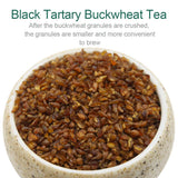 FullChea - Himalayan Tartary Buckwheat Tea - Roasted Black Buckwheat - Loose Leaf Herbal Tea - Caffeine Free - NON-GMO - Gluten Free - 100% Natural