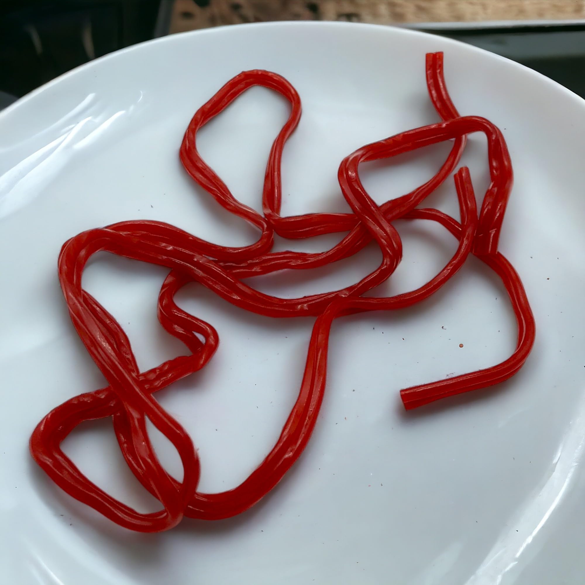 Premium Strawberry Licorice Laces Candy-2 lbs Delectable Red Licorice Candy Made with Natural Strawberry Flavor - Perfectly Sweet, Soft and Chewy Red