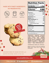 Cranberry Pistachio Orange Cookies- Holiday Gourmet Cookies, 100% Egg-Free & Vegetarian, Handmade Bakery-Style with Real Butter & Orange Zest, No