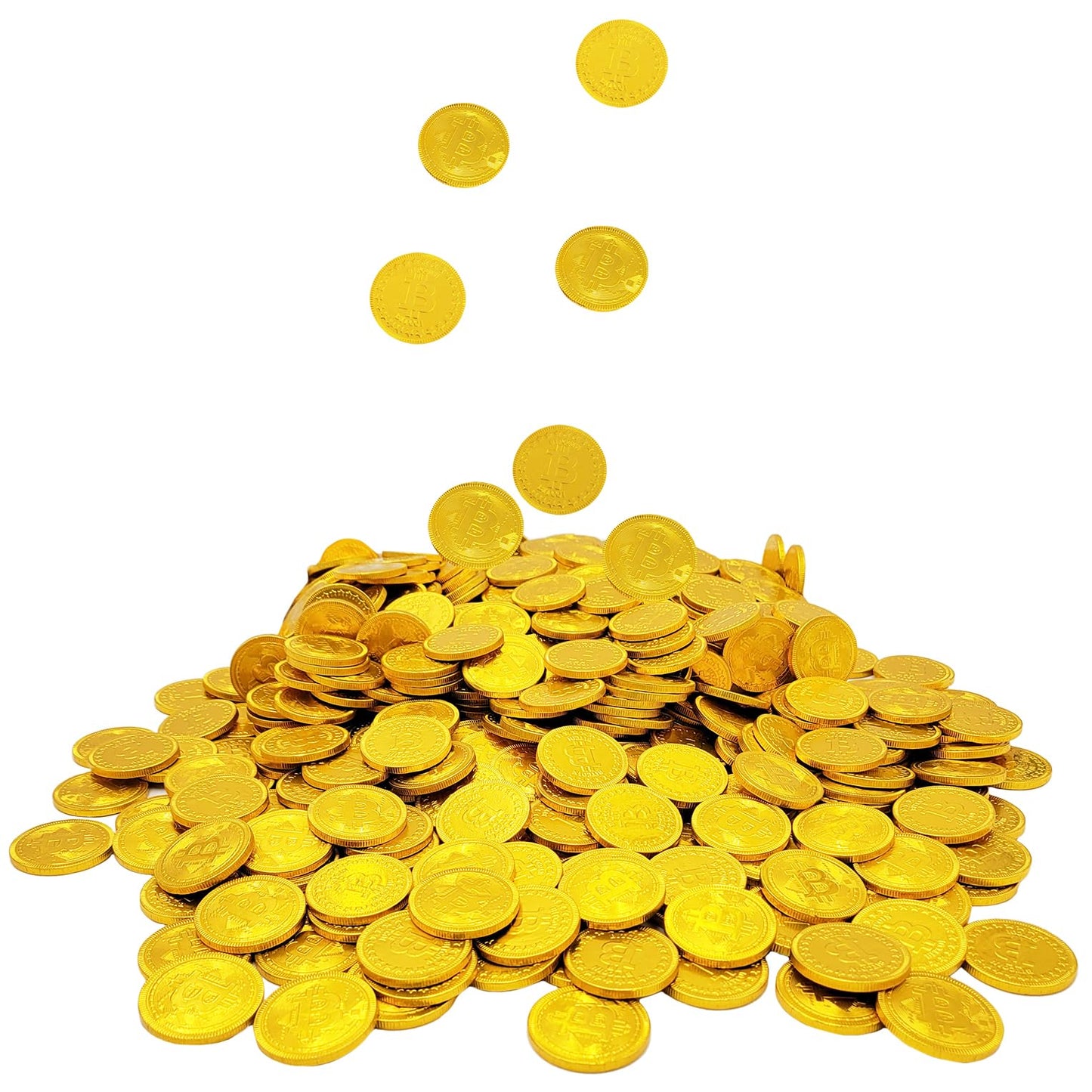 Fruidles Original Crypto Chocolate Coins, Made with Premium Belgian Chocolate, Gluten-Free, Non-GMO, Kosher Certified Dairy (200-Pack)