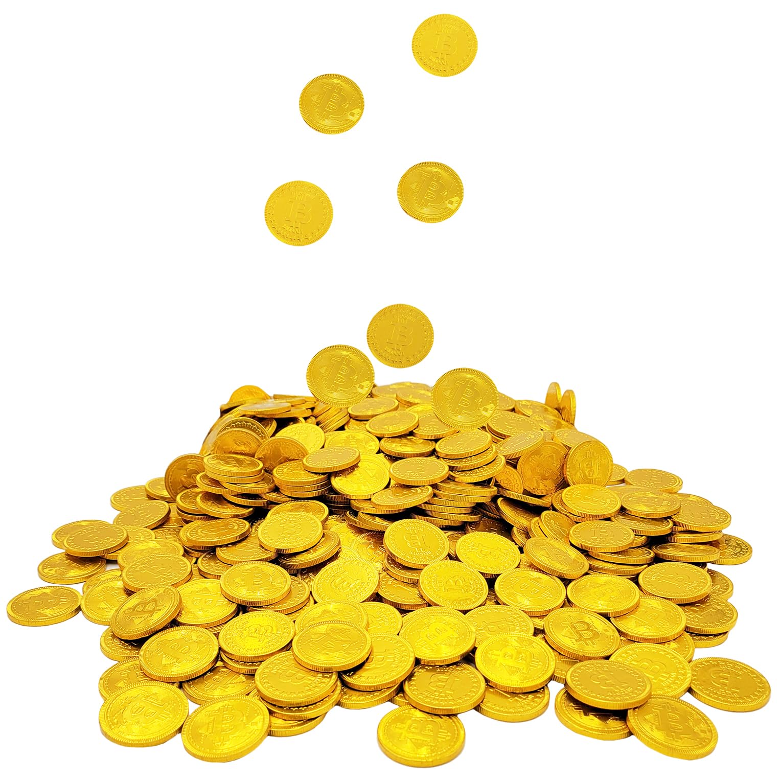 Fruidles Original Crypto Chocolate Coins, Made with Premium Belgian Chocolate, Gluten-Free, Non-GMO, Kosher Certified Dairy (200-Pack)