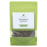 Biokoma Chasteberry Dried Fruits 100g 3.55oz Vitex Agnus-Castus Whole Berries Herbal Tea Hormonal Balance Cycle & Menopause Support Resealable