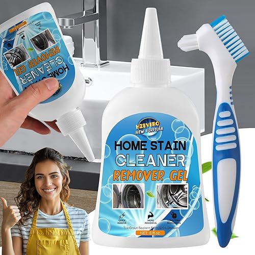 Mold Stain Remover Gel, Washing Machine Gasket Cleaner for Front Loader Washer Rubber Seal Home Stain Removal Gel for Grout, Caulk, Refrigerator