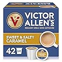 Victor Allen's Coffee Sweet and Salty Caramel Flavored Cappuccino Mix, 42 Count, Single Serve K-Cup Pods for Keurig K-Cup Brewers Brewers (Packaging