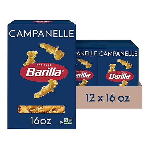 Barilla Campanelle Pasta, 16 oz. Box (Pack of 12) - Non-GMO, Made with Durum Wheat Semolina - Kosher Certified