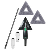 Unger Commercial Microfiber Cleaning Kit - Stingray 5 ft Refillable Microfiber Cleaning Kit for Indoor Glass and Surfaces - SRKB5