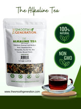 The Alkaline Tea - Wildcrafted Herbal Blend - Elderberry, Dandelion Root, Burdock, Flor de Tila.