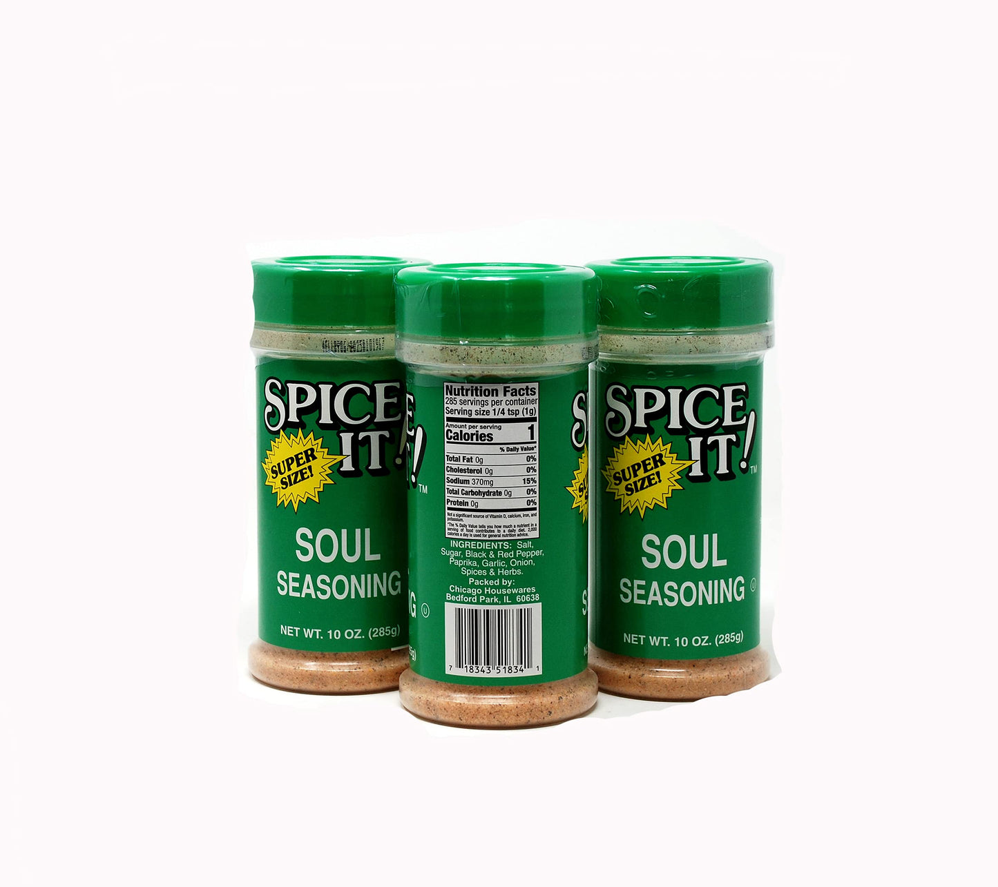 JFS Spice It! Soul Seasoning 10 Ounce 3-Pack