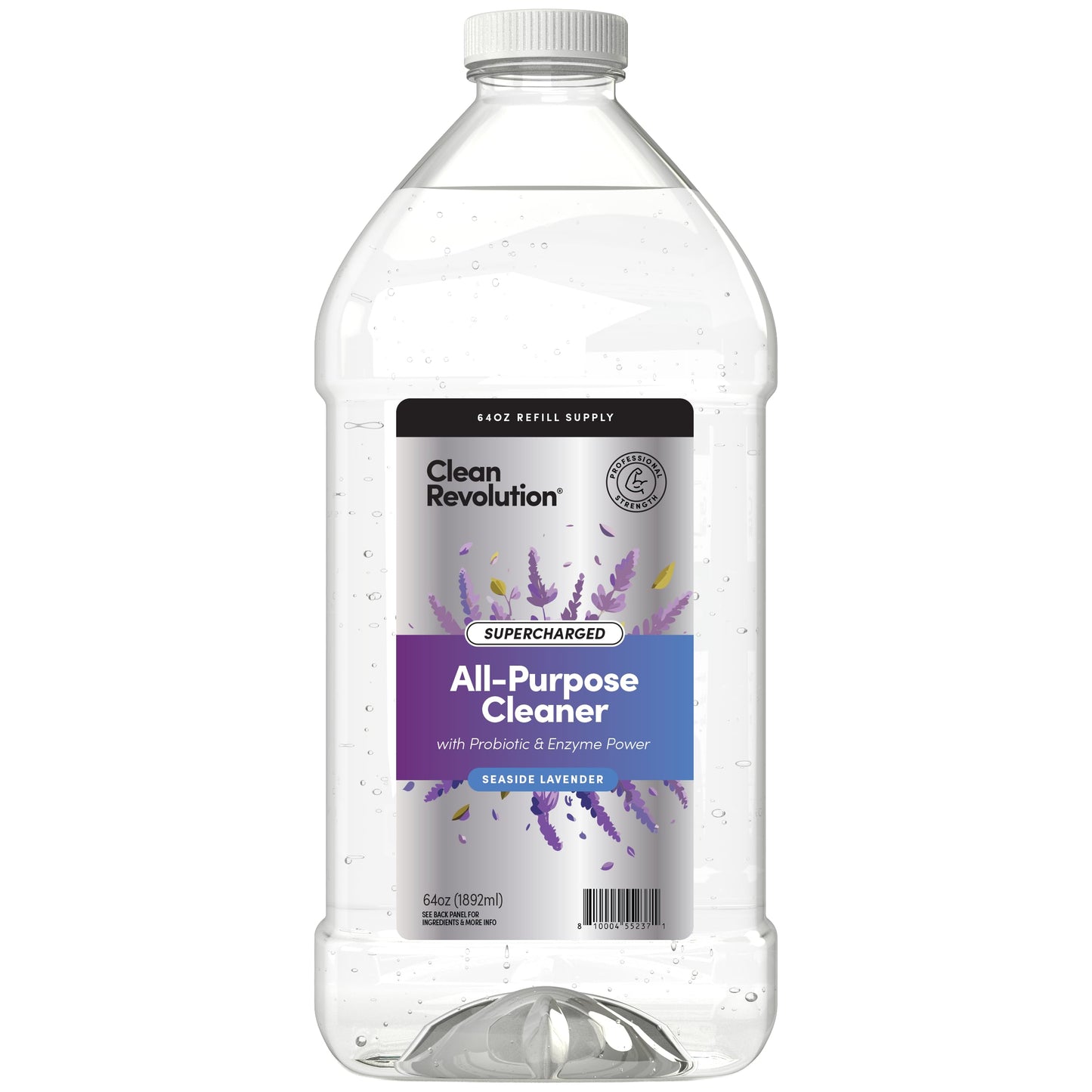 Clean Revolution SuperCharged All Purpose Cleaner Refill with Smart Probiotic + Enzyme Complex, Multi-Surface Kitchen Bathroom & Floor Cleaner