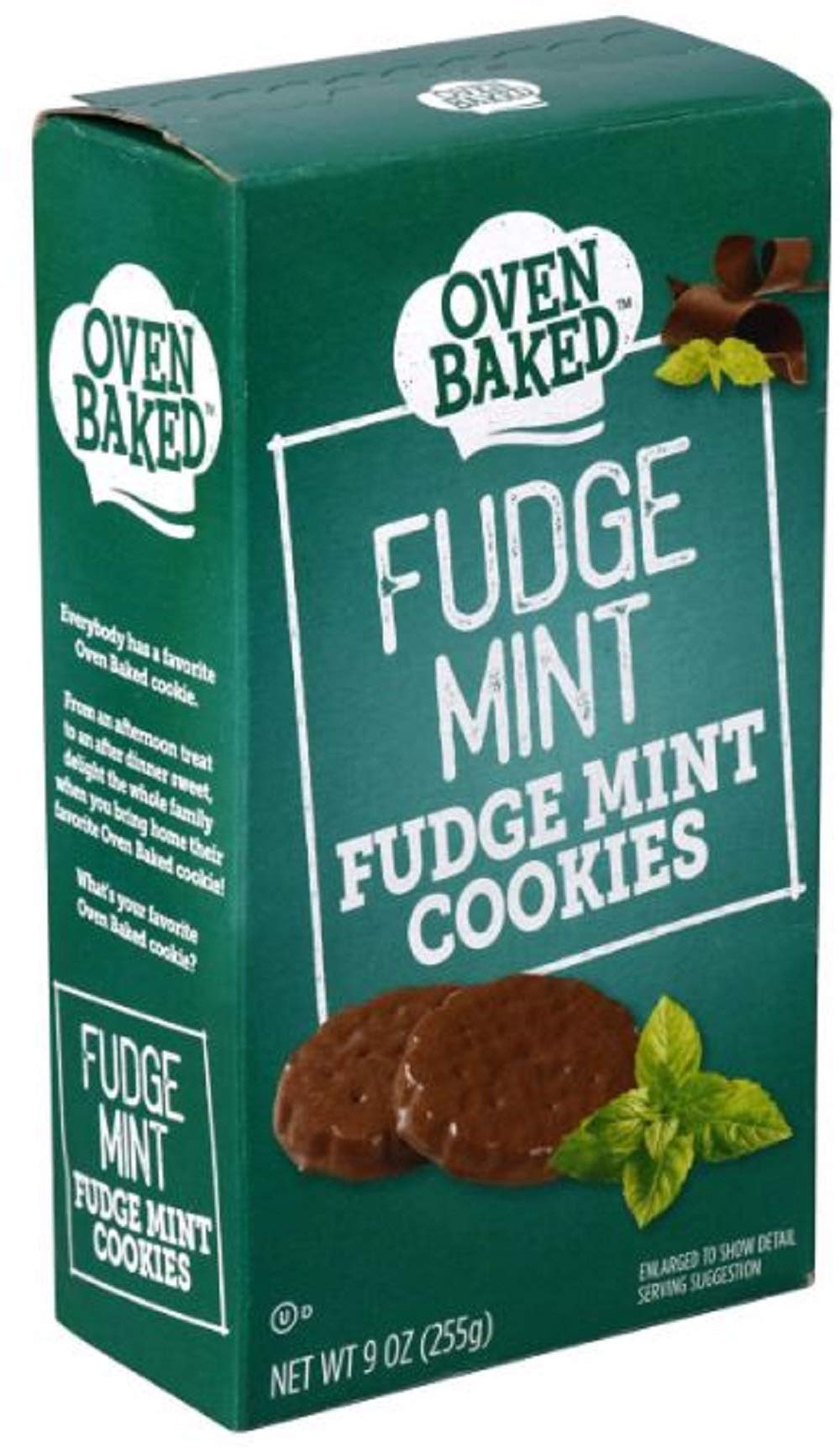 Oven Baked Fudge Mint Cookies, 4 Boxes (Total 36 oz)