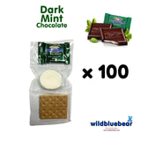 WBB | SMORES KIT STRIP | Individually packaged set : Graham Crackers, Marshmallow, Chocolate | Make delicious smores (100 sets) (Dark Mint Chocolate)