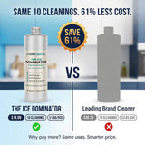 Think Crucial Ice Machine Cleaner & Descaler - THE ICE DOMINATOR - 10 Cleanings - Compatible with Scotsman Ice Machines - Nickel Safe Citric Acid