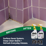 RMR Surface Saver System - Tub & Tile Stain Remover + All Natural All Purpose Cleaner, 2-Step Bathroom & Surface Cleaning Bundle for Tile, Grout