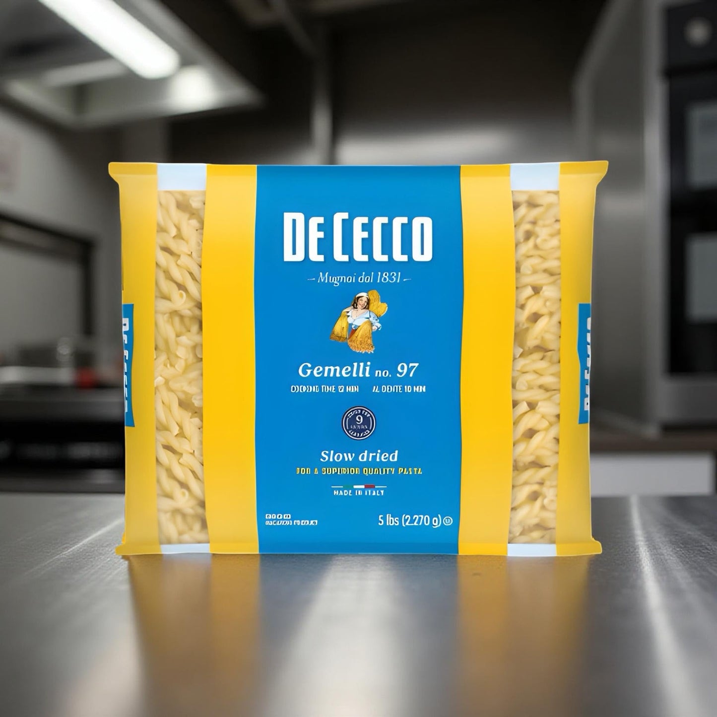 De Cecco Semolina Pasta, Gemelli No.97, 5 Pound (Pack of 4)