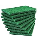 8PCS Scouring Pad - Premium Heavy Duty Scrub Pads, Reusable Household Green Dish Scrubber, Multipurpose Scour pad - for Kitchen Scrubber & Metal