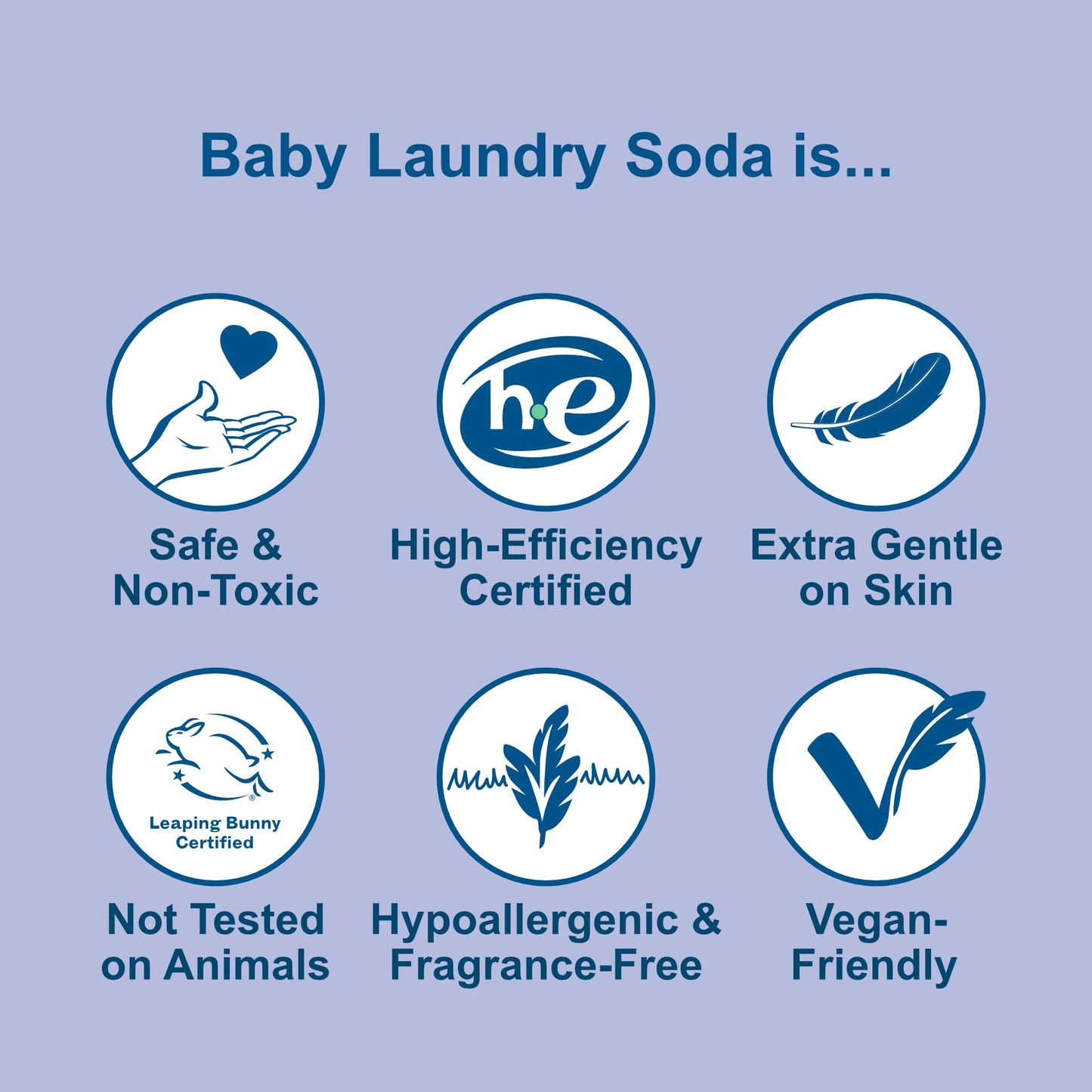 Nellie’s Baby Laundry Soda Tin - 80 Loads - Gentle Powdered Detergent for Delicate Fabrics - Fragrance-Free Formula - 80 Loads - Made in Canada