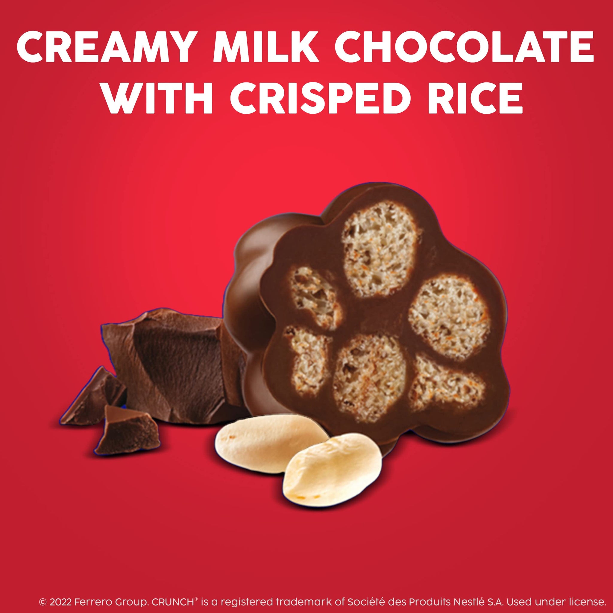 Buncha CRUNCH Candy, Pieces of Milk Chocolate with Crisped Rice, 12 Pack Movie Theater Concession Boxes, 3.7 oz Each