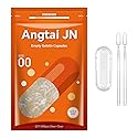 Angtai JN Gelatin Capsules Size 00 Empty Pill Gel Caps Pure Bovine Clear (500 Count) Gluten Free, Non-GMO, Halal Certified Filling Kit with 2 Spoons