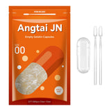 Angtai JN Gelatin Capsules Size 00 Empty Pill Gel Caps Pure Bovine Clear (500 Count) Gluten Free, Non-GMO, Halal Certified Filling Kit with 2 Spoons