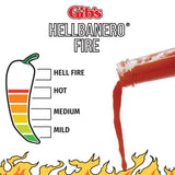 HELLBANERO FIRE HABANERO SAUCE | Made with Aged Cayenne Red Peppers | Crafted in Small Batches, Low Sugar, Low Carb | Awesome Hot Sauce & Marinade.