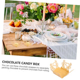Healeved 50pcs Decorative Chocolate Wrapping for Candy Packaging Premium Dessert Trays Unique Shape Design for Weddings Parties and