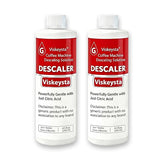 Viskeysta Descaling Solution Compatible with Braun Coffee Machines, 2 Bottles (250ml/8.5 fl oz each)