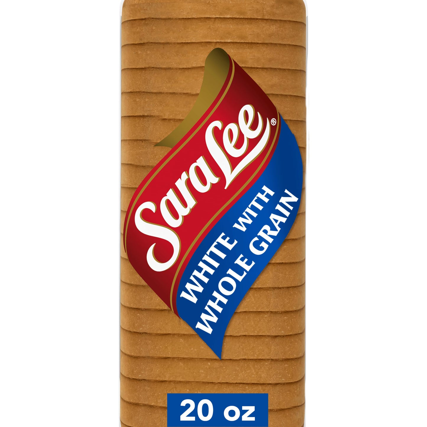 Sara Lee White Made With Whole Grain Sandwich Bread, 20 Oz Loaf of White Sandwich Bread With No Artificial Colors or Flavors