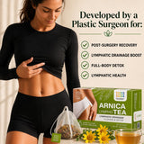 Bruizex Arnica Tea for Bruising and Swelling, Post Surgery Recovery after Liposuction, Tummy Tuck, 360 Lipo, BBL I Blend For Lymphatic Drainage