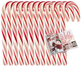 KANDYRIFIK CANDY CANES Peppermint Flavored | Red & White Stripes Individually Wrapped | Creative Idea Booklet Included (80 COUNT)