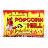 Popcorn from Hell 6 Bags - Ultimate Spicy GARLIC Gourmet Popcorn Gift - Makes a Great Movie Theater Popcorn or Snack Food for Movie Night