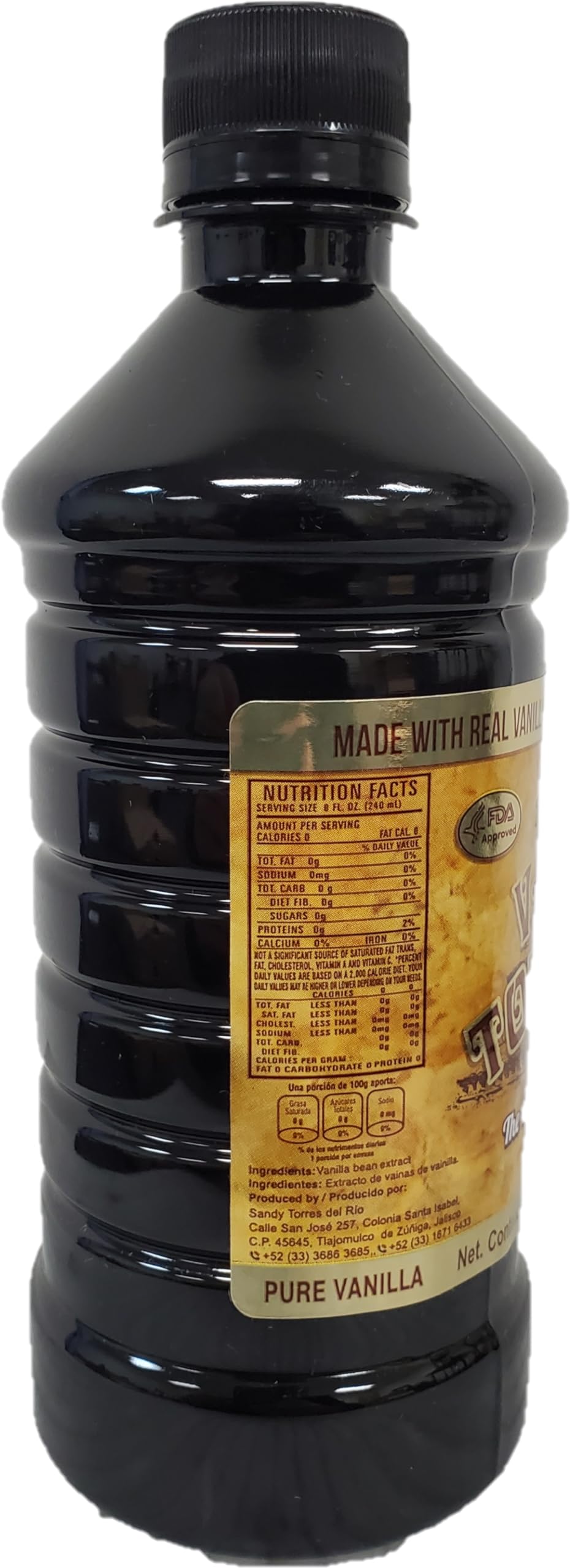 Mexican Vanilla Totonac’s - 16.6 Oz (500 mL) Bottle - Pure Vanilla Extract