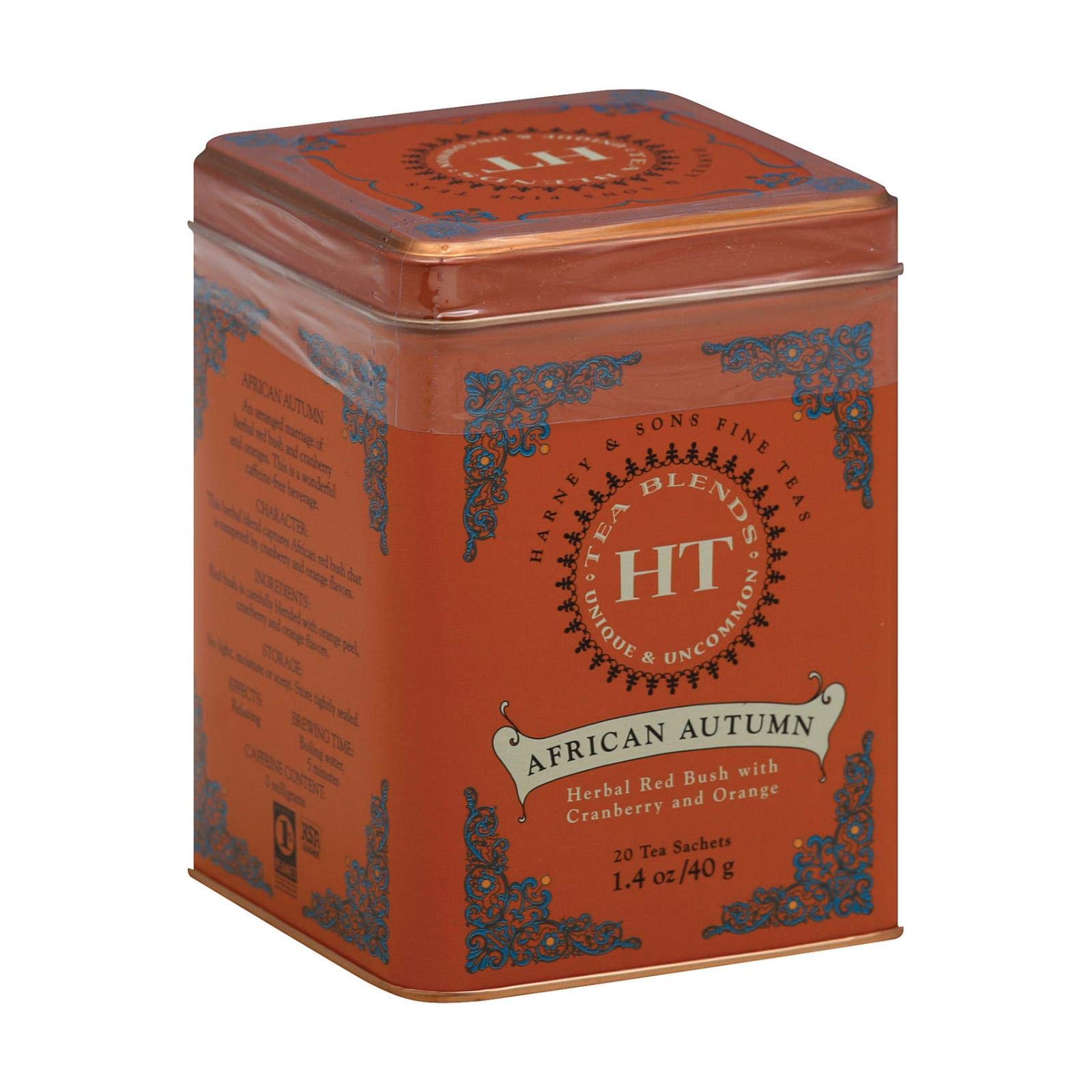 Harney & Sons African Autumn, 20-Count (Pack of 4)