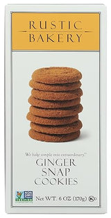 Rustic Bakery, Cookies Ginger Snap, 6 Ounce