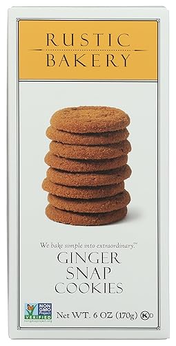 Rustic Bakery, Cookies Ginger Snap, 6 Ounce