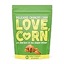 LOVE CORN Sour Cream & Onion - Crunchy Roasted Corn Snack, Gluten Free, Non-GMO, Zero Sugar, Vegan, Plant Based - Alternative to Chips, Nuts
