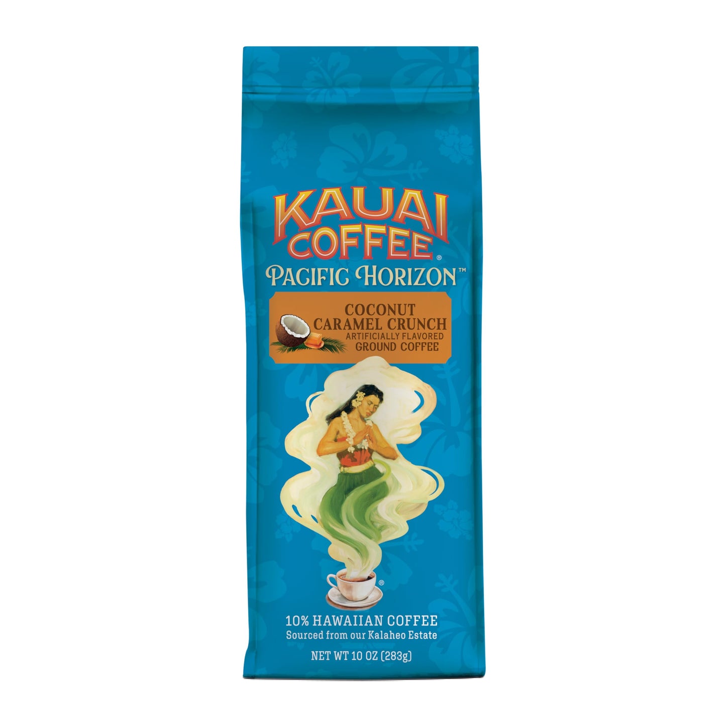 Kauai Coffee Ground Coffee - Smooth, Rich, Medium Roast - Nutty Caramel and Tropical Coconut - Arabica Coffee, 10% Hawaiian with No Bitterness