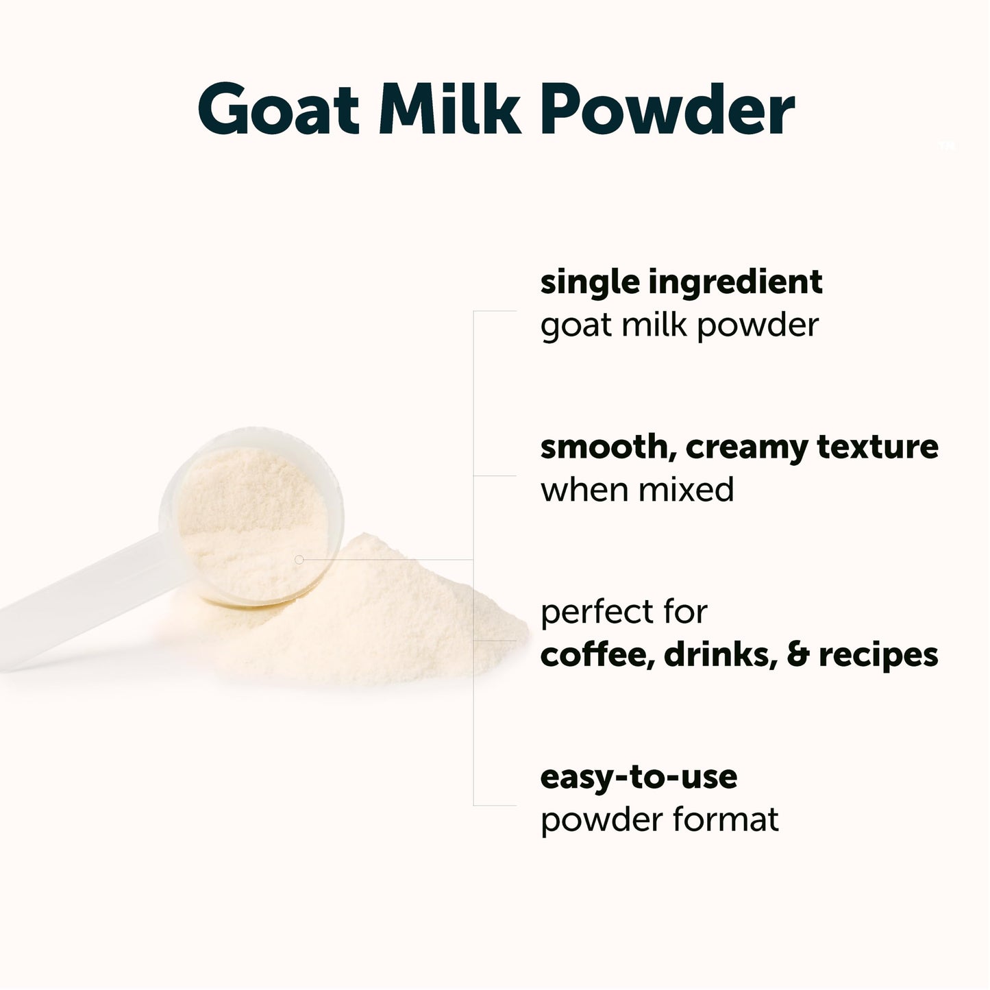 Micro Ingredients Goat Milk Powder 2 lb (907 g) | Single Ingredient Powdered Goat Milk | Smooth & Creamy for Coffee, Drinks, & Recipes | Non-GMO, Gluten Free